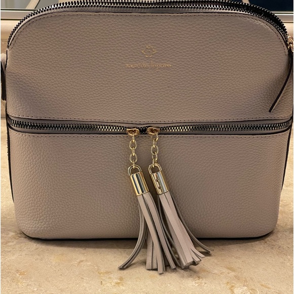 Gray women’s crossbody purse - Picture 1 of 4